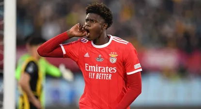 Semedo y el festejo de su gol