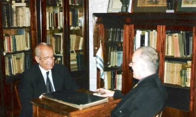 Jorge De Arteaga con el rematador Eduardo Corbo