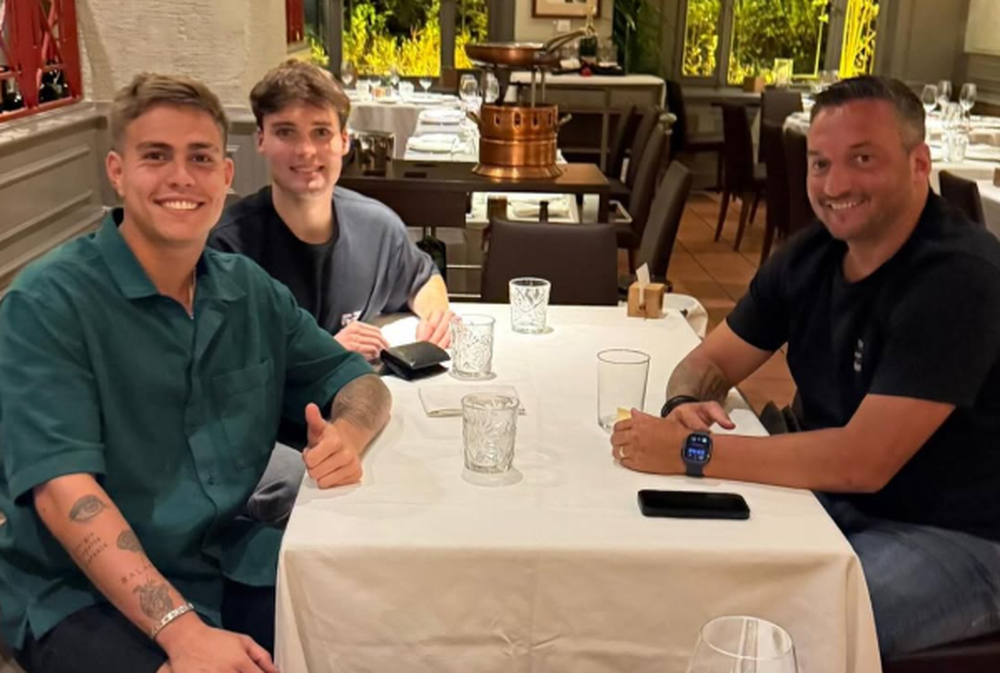 Jeremía Recoba, Matías Medina y Gonzalo Porras