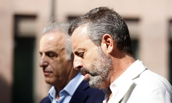 El ex presidente, Sandro Rosell tras su salida de la Ciutat de la Justícia, donde declaró por el caso Negreira&nbsp;