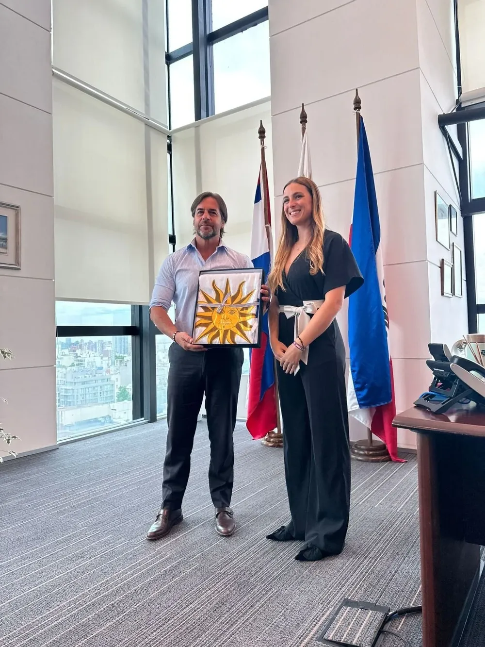 Luis Lacalle Pou y Patricia Pita