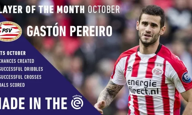 Gastón Pereiro, el jugador del mes en Holanda