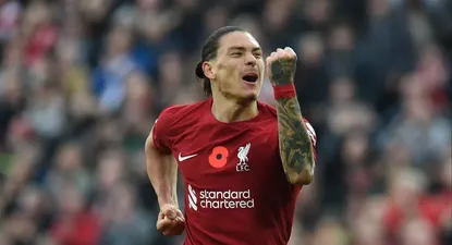 Darwin quiere festejar un nuevo gol para Liverpool
