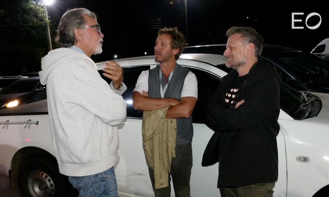 Reunión en Punta del Este: Pancho Dotto, Benjamín Vicuña y el director Hernán Guerschuny
