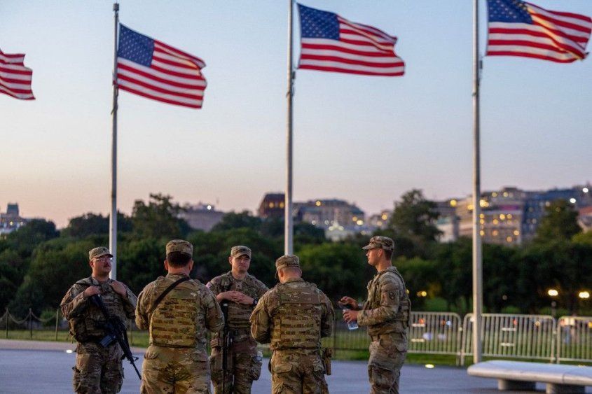 Soldados de la Guardia Nacional en Washington&nbsp;