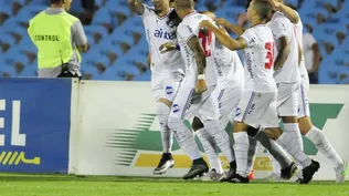 Así festejó su gol Nico López