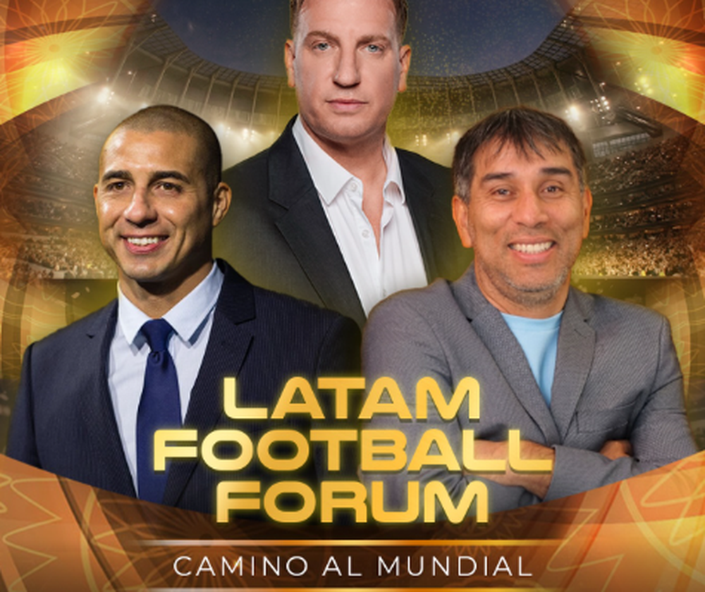 Latam Football Forum en Asunción con Maximiliano López, David Trezeguet