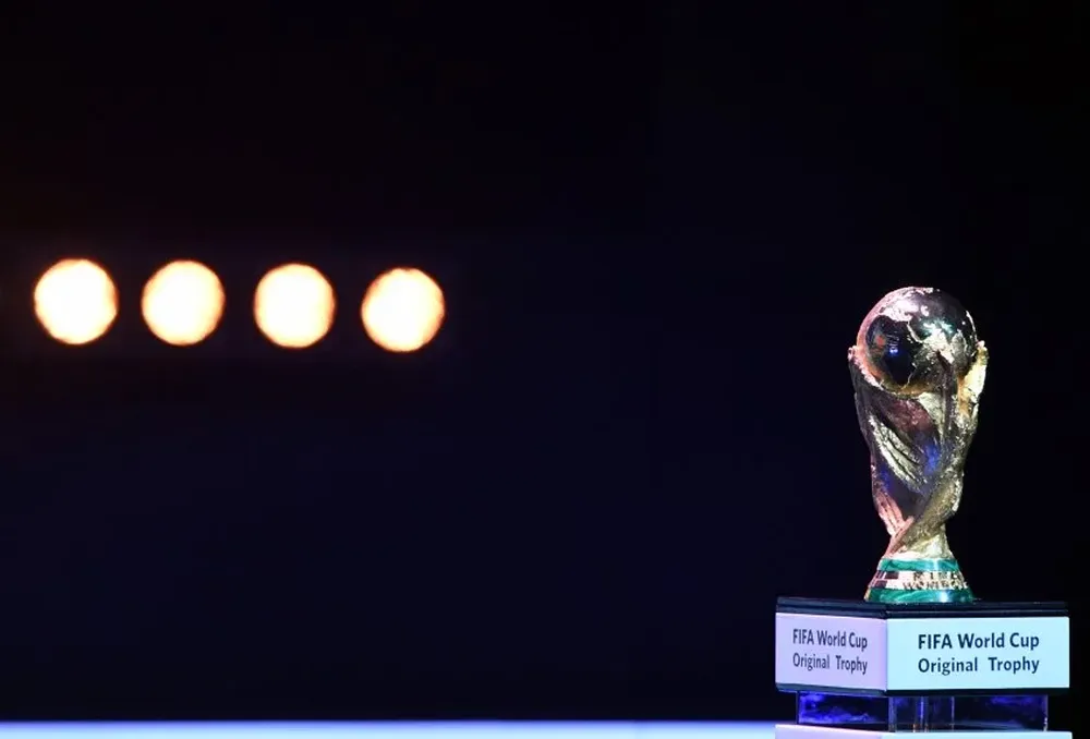 El trofeo de la Copa Mundial de la FIFA 2018