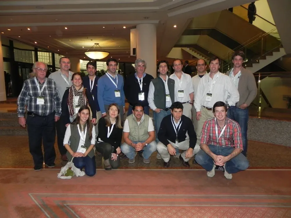 Algunos integrantes de la delegación que viajó desde Uruguay