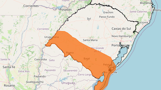 Brasil alerta por fuertes tormentas en la frontera con Uruguay: granizo y vientos de hasta 100 km/h