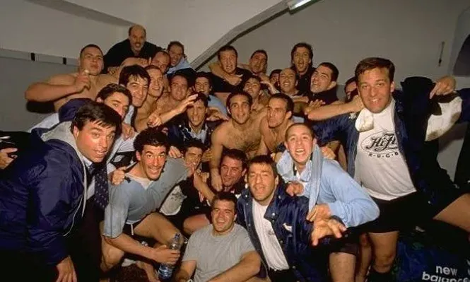 El festejo en el vestuario