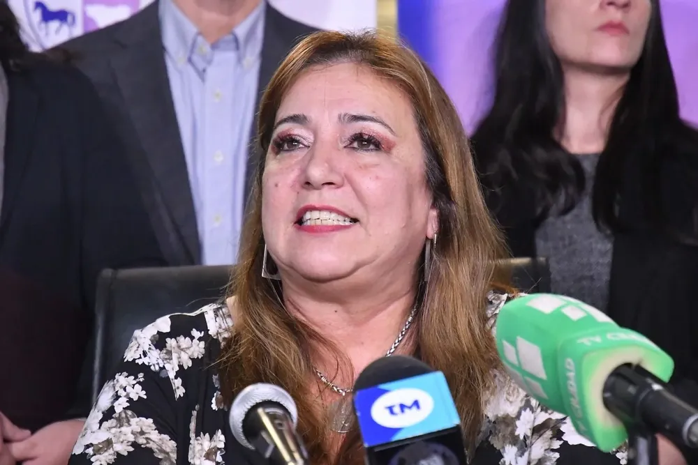 Irene Moreira el día de su salida del Ministerio de Vivienda