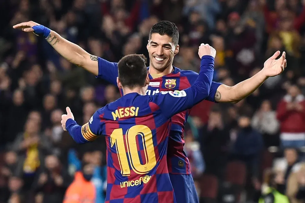 Suárez y Messi en las etapas felices de Barcelona