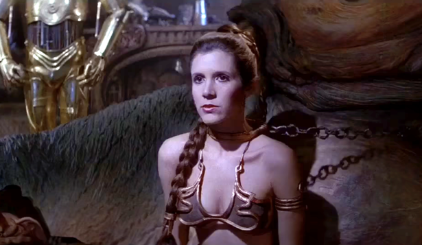 Carrie Fischer como Princesa Leia en Star Wars: Episode VI - Return of the Jedi (1983)