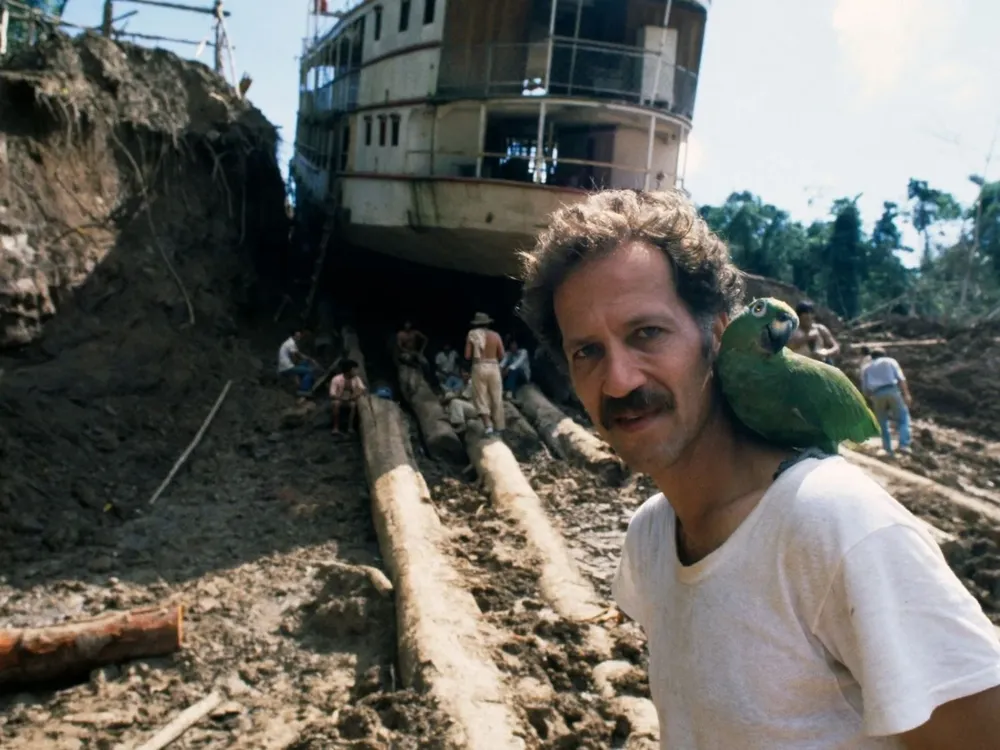 Werner Herzog en el set de Fitzcarraldo