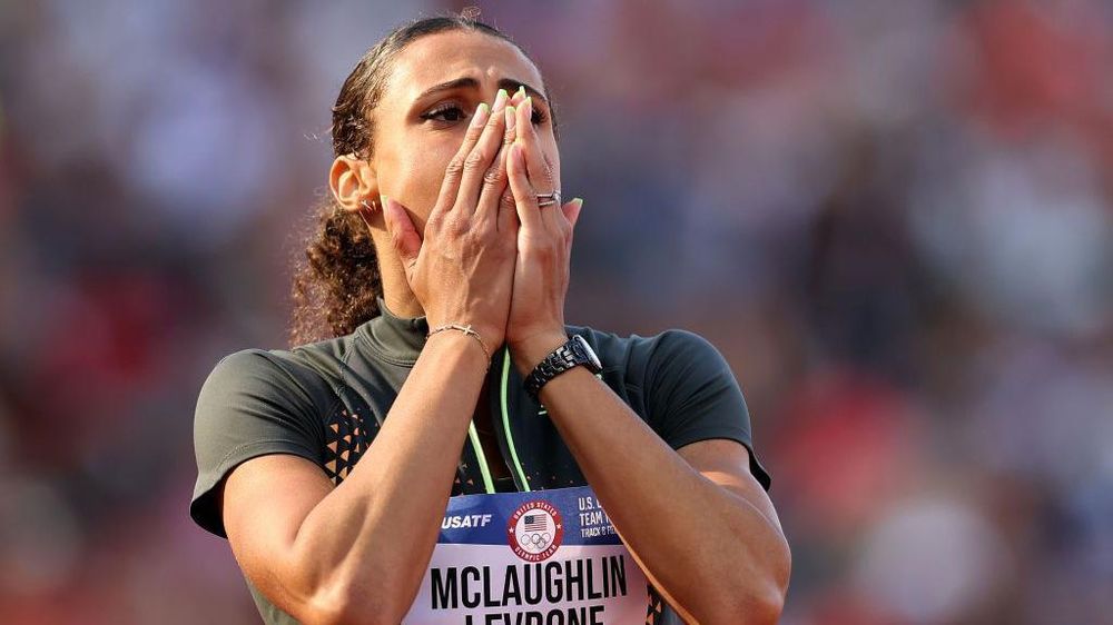 Sydney McLaughlin-Levrone estableció un nuevo récord mundial en la final femenina de 400 metros vallas en las Pruebas de Atletismo del Equipo Olímpico de Estados Unidos 2024.
