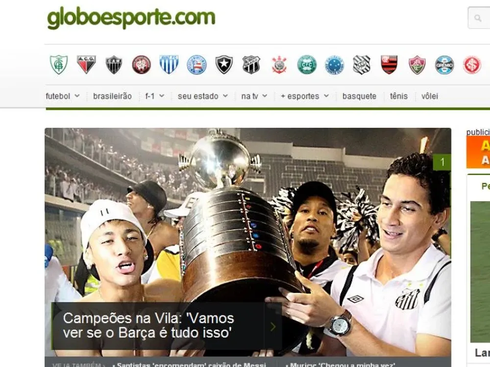 Neymar y Ganso, figuras de Santos