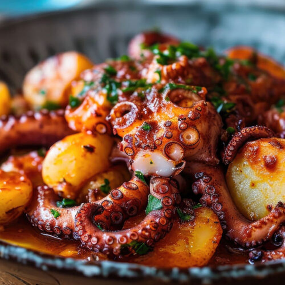 Pulpo a la gallega.&nbsp;