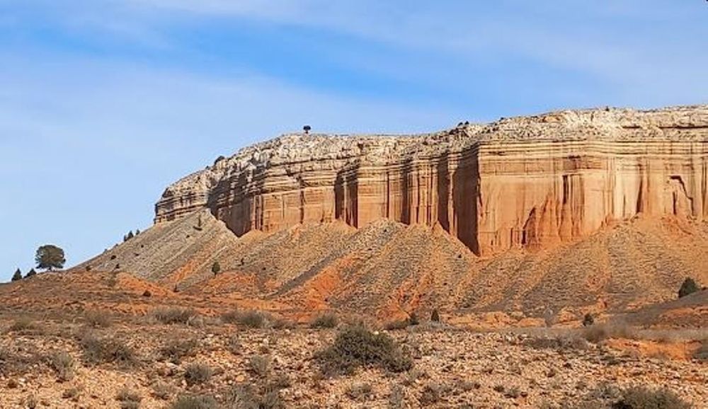 La Rambla de Barrachina, en el paraje conocido como el Cañón Rojo, en Teruel. / WIKIPEDIA  