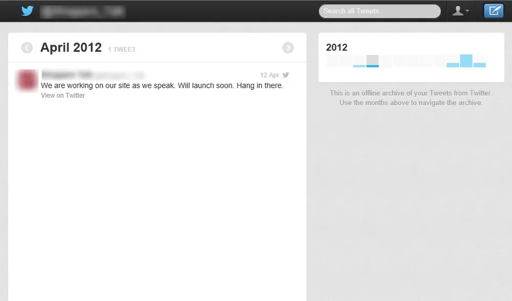Así se ven los tuits una vez que se descomprime el archivo con los mensajes históricos