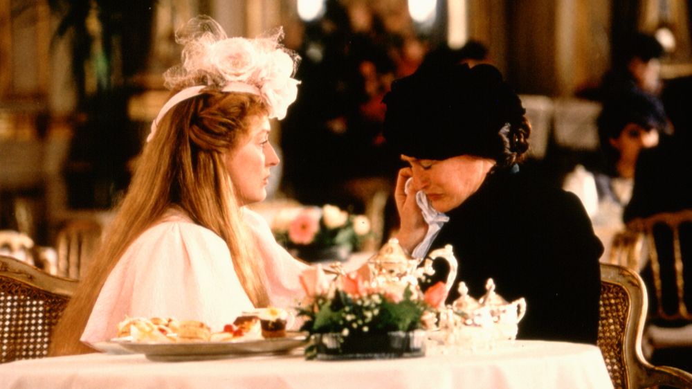 Glenn Close y Meryl Streep en La casa de los espíritus, 1994