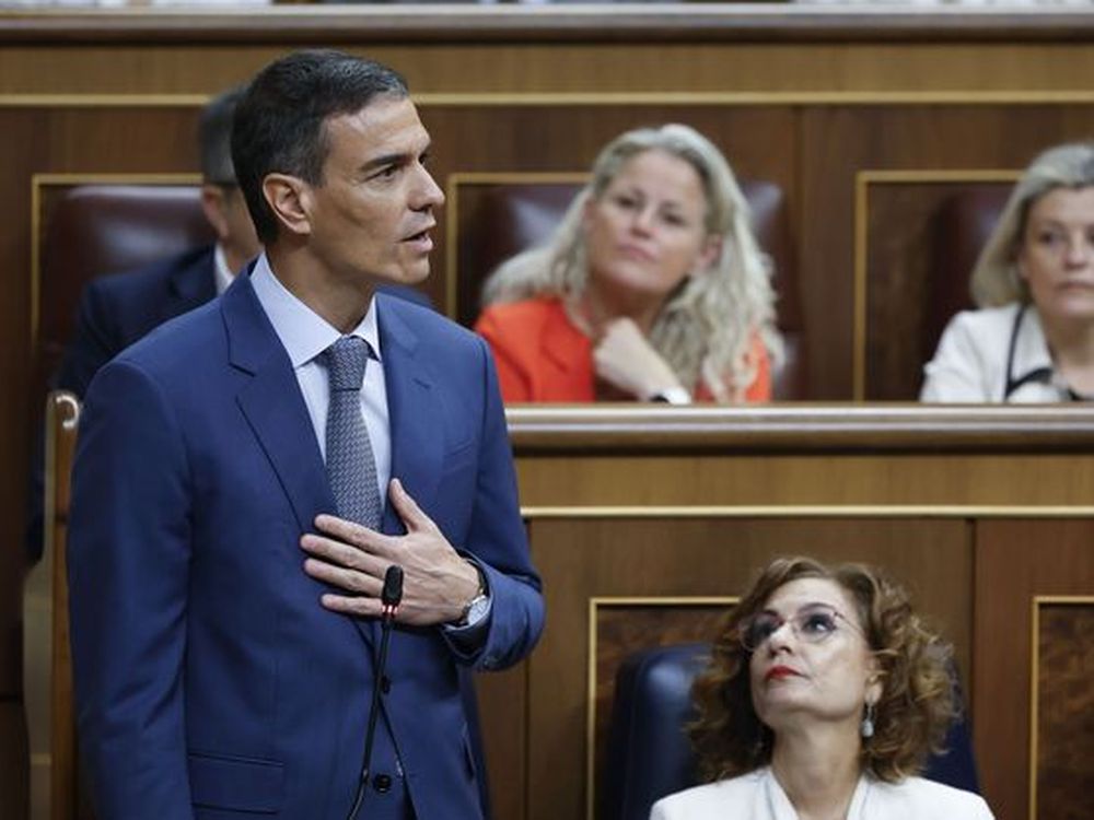 Pedro Sánchez en el Congreso. EFE