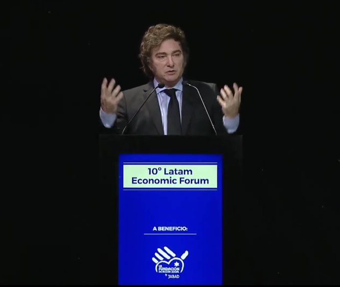 Javier Milei en el cierre del 10° Latam Economic Forum 2024