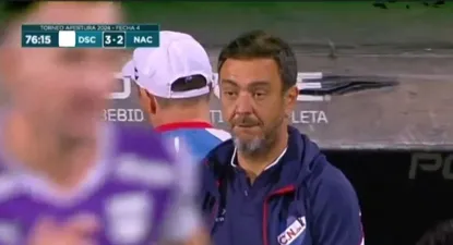 La cara de Recoba por la pregunta de Santander