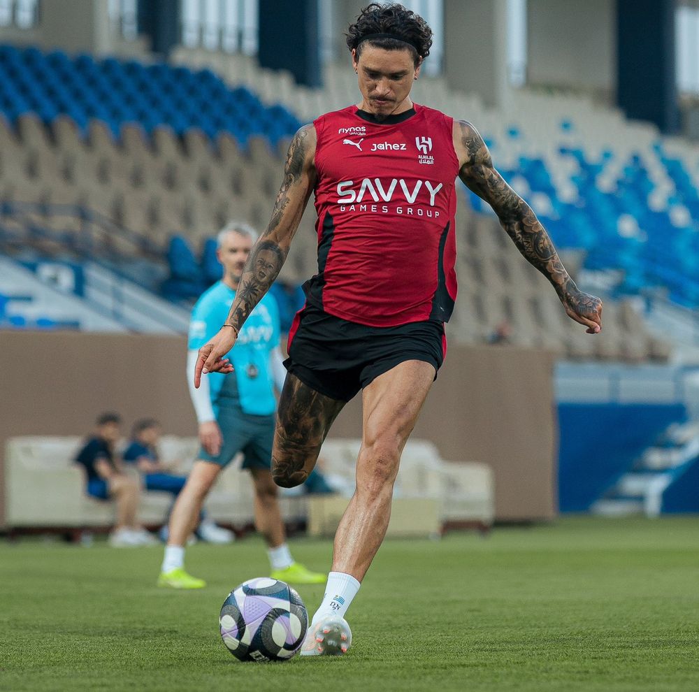 Darwin Núñez sigue entrenando con Al-Hilal previo al Mundial 2026