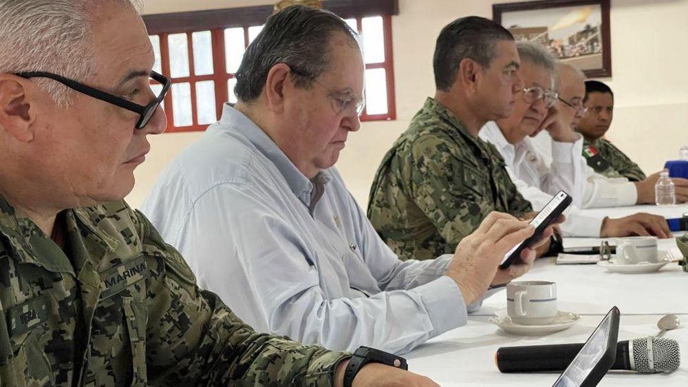 Luis Apperti durante la última reunión de la Mesa de Seguridad y Justicia.