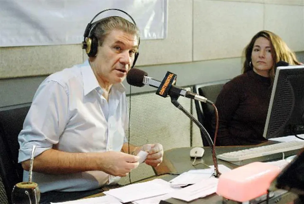 Víctor Hugo Morales en su programa de radio Continental, en una imagen de 2009.