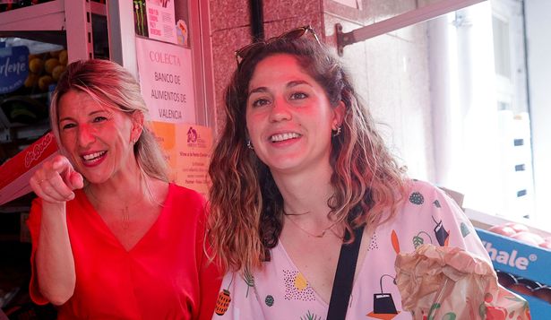 Yolanda Díaz y Lara Hernández, de Sumar