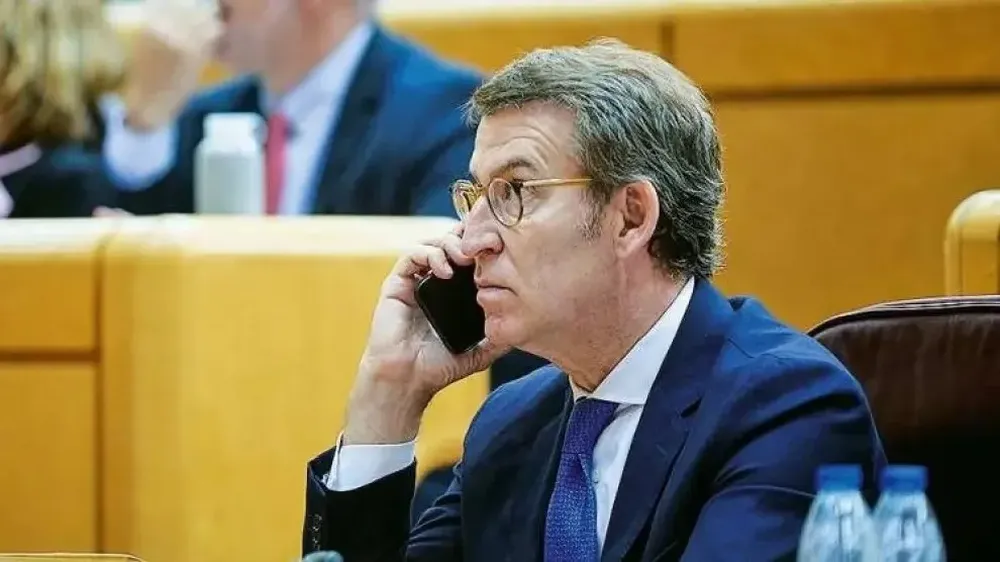 El presidente del PP, Alberto Núñez Feijóo