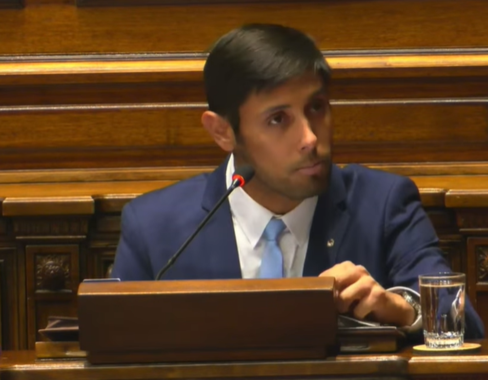 Diputado del Partido Nacional, Fabricio Núñez﻿