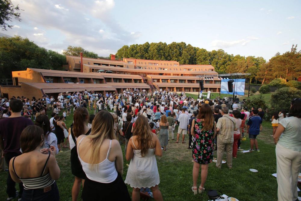 Colegio Mayor Argentino en Madrid, donde votan los argentinos residentes en la capital española.&nbsp;