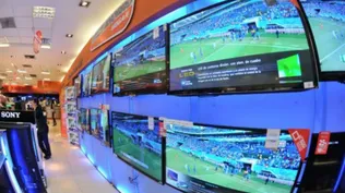 Venta de televisores en local comercial. (Foto archivo)