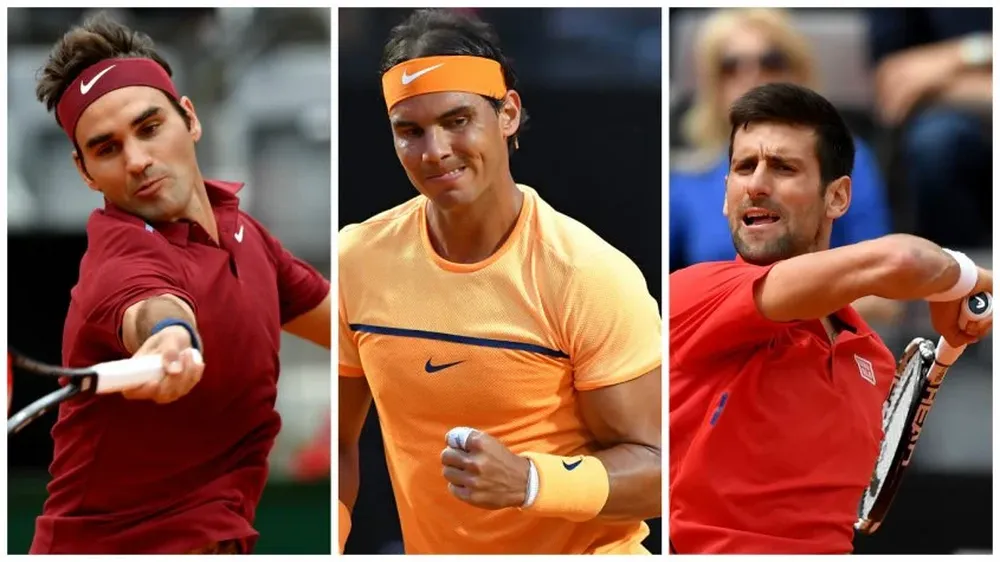 Federer, Nadal y Djokovic