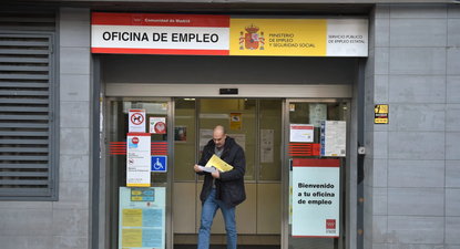 Oficina de empleo en la Comunidad de Madrid.