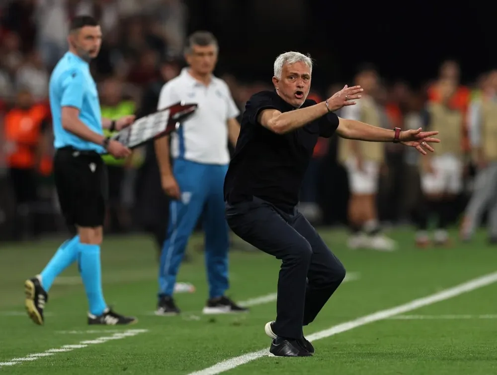 José Mourinho durante el partido del miércoles
