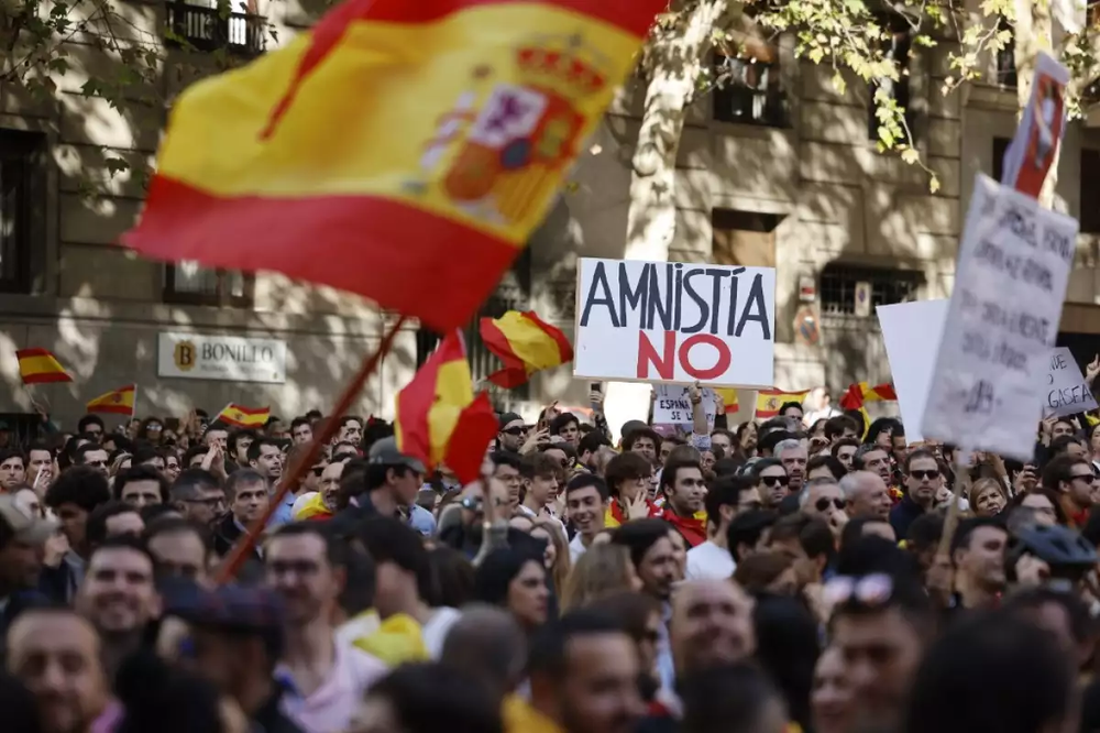 Protestas contra la Ley de Amnistía en Madrid