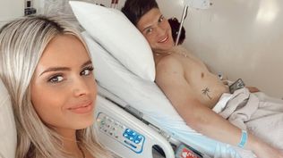 Tomás Viera y su pareja Jazmín Pereira