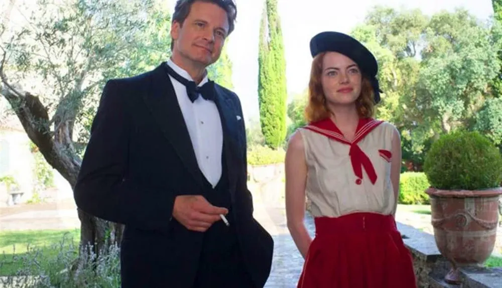 Colin Firth y Emma Stone