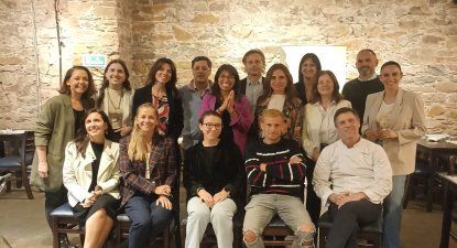 Participantes del almuerzo celebrado el pasado lunes en el restaurante La Corte.