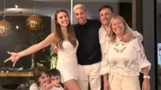 Federico Valverde en familia recibió el año 2023
