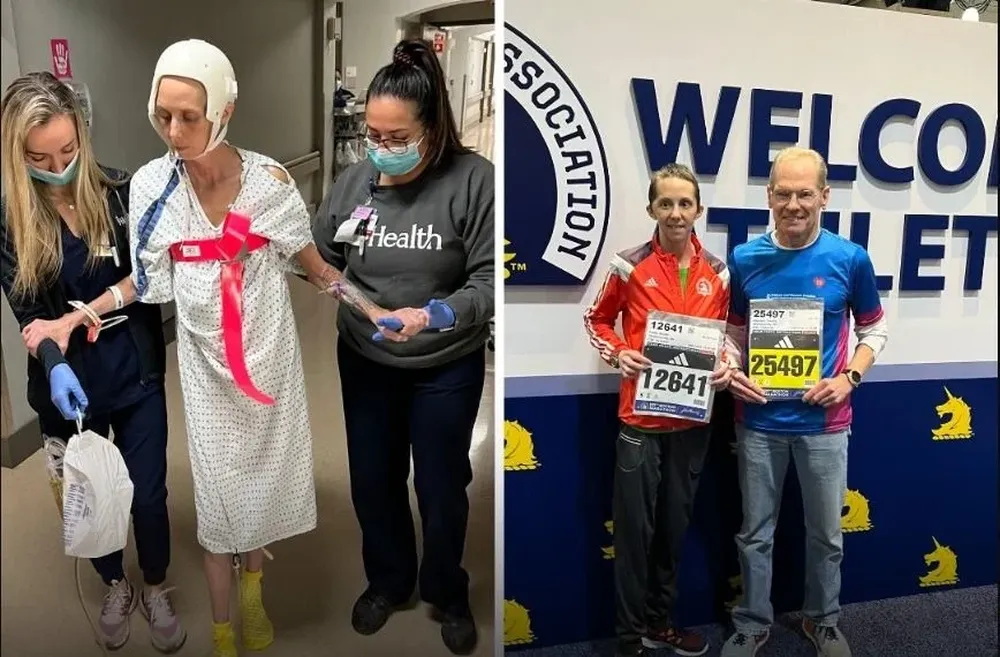 Rachel Foster, antes y después de la maratón