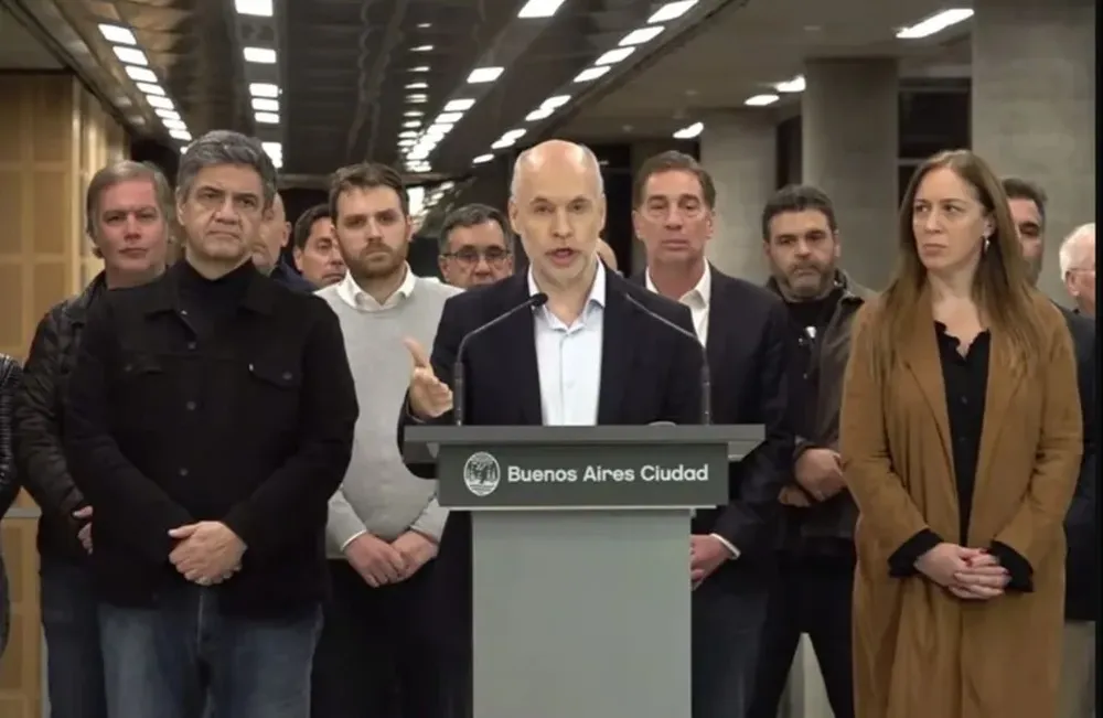 Larreta hablando luego de los incidentes