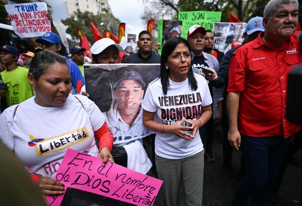 La vicepresidenta de Venezuela, Delcy Rodríguez, ha liderado la petición de liberación de los venezolanos en El Salvador.