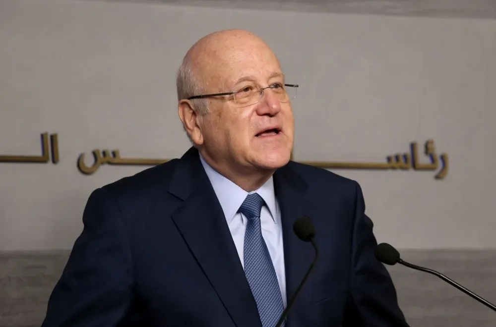 Nayib Mikati también reclamó a los funcionarios de la ONU que presionen el gobierno de Israel para que detenga sus ataques en la Franja de Gaza.