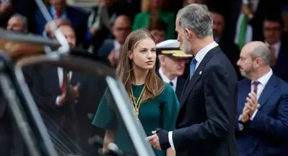La princesa Leonor asiste a una Pascua Militar por primera vez.