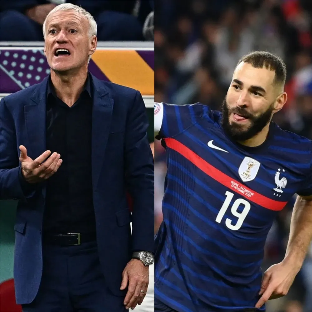 Deschamps y Benzema, una dupla que parece no llevarse bien